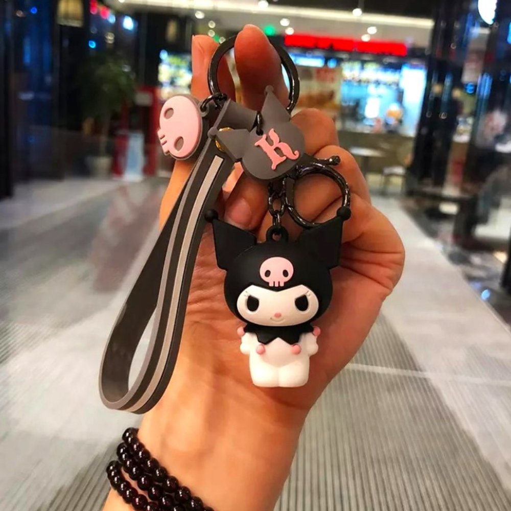 Kawaii Hello Kitty Kuromi keychain Japan